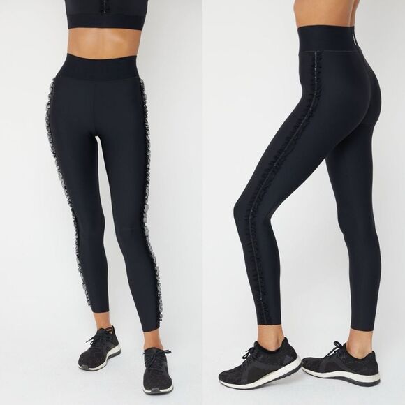 Ultracor Get‎ It Fast Lace Ruffle Legging with Swarovski Crystals Womens size M - Picture 1 of 8